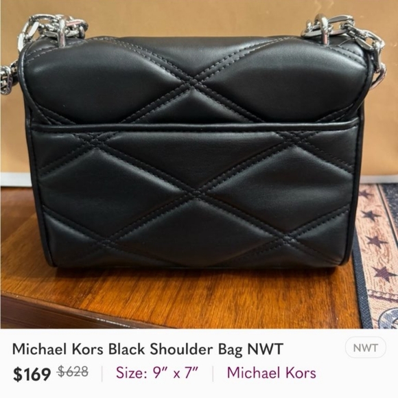 Michael Kors Black Shoulder Bag NWT - Picture 2 of 6